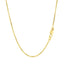 Cadena de eslabones de cable cortada con diamante de oro amarillo de 14k - 1.4mm