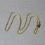 Cadena de eslabones de cable cortada con diamante de oro amarillo de 14k - 1.4mm