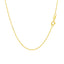 14k Yellow Gold Diamond-Cut Bead Chain - 1.0mm