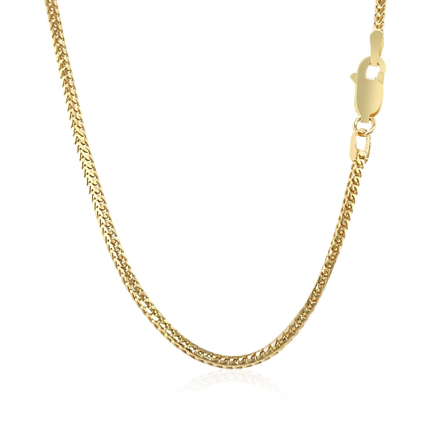Cadena Franco de Oro Amarillo de 14k - 1.8mm Elegancia