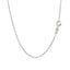 14k White Gold Round Cable Link Chain - 1.5mm