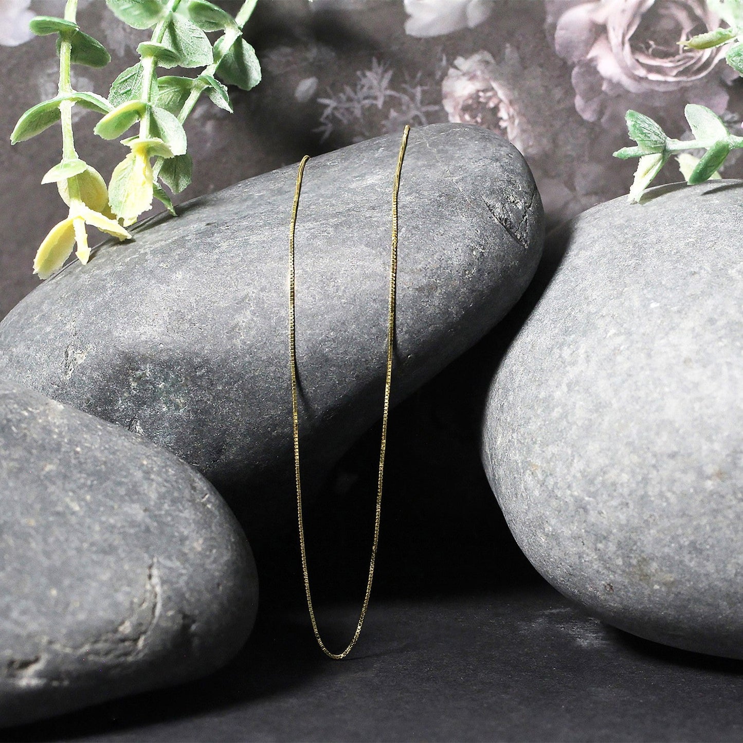 14k Yellow Gold Classic Box Chain - 0.45mm