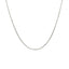 Sterling Silver Rhodium Plated Box Chain - 0.7mm