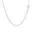 Sterling Silver Rhodium Plated Box Chain - 0.7mm