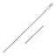14k White Gold Round Box Chain - 1.35 mm