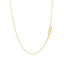 14k Yellow Gold Smooth Flat Horizontal Bar Necklace