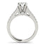 14k White Gold Split Shank Diamond Engagement Ring