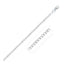 Rhodium Plated Sterling Silver Curb Chain Necklace