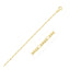 Cadena Figaro Sólida de Oro Amarillo de 14k - 1.3mm