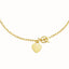 14k Yellow Gold Toggle Bracelet with Heart Charm