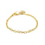 14k Yellow Gold Toggle Bracelet with Heart Charm