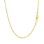 Chaîne en maillons câble légère Forsantina en or jaune 14 carats - 1,5 mm