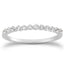 Anillo de Boda de Diamante Flotante de Oro Blanco de 14k