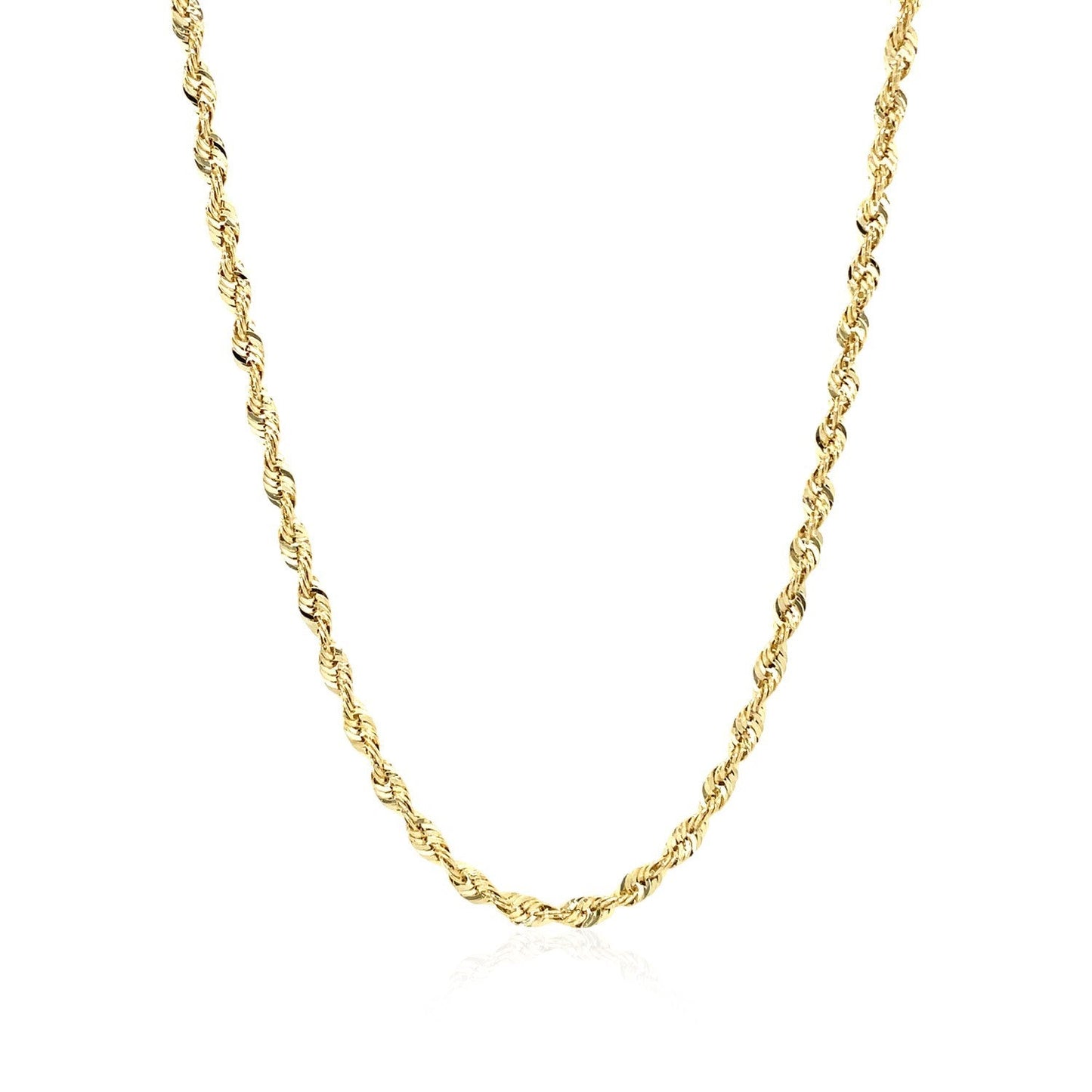 10K Yellow Gold Lite Rope Chain - 2.50 mm