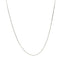 Sterling Silver Rhodium Plated Cable Chain 0.8mm