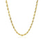 3.0mm 10k Yellow Gold Solid Diamond Cut Rope Chain