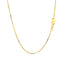 18k Yellow Gold Box Chain - 0.8mm Elegance