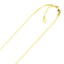 14k Yellow Gold Adjustable Snake Chain - 0.85mm