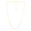 14k Yellow Gold Adjustable Snake Chain - 0.85mm