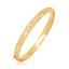 Bracelet en or jaune 14 carats avec diamants sculptés - Design élégant