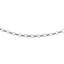 14k White Gold Oval Rolo Bracelet - 3.2mm