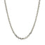14k White Gold Diamond Cut Cable Link Chain - 2.90 mm