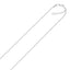 Chaîne scintillante ajustable en or blanc 14k 1,5 mm