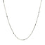 Collier en chaîne à boîte ajustable en or blanc 10k
