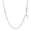 Collier en chaîne à boîte ajustable en or blanc 10k