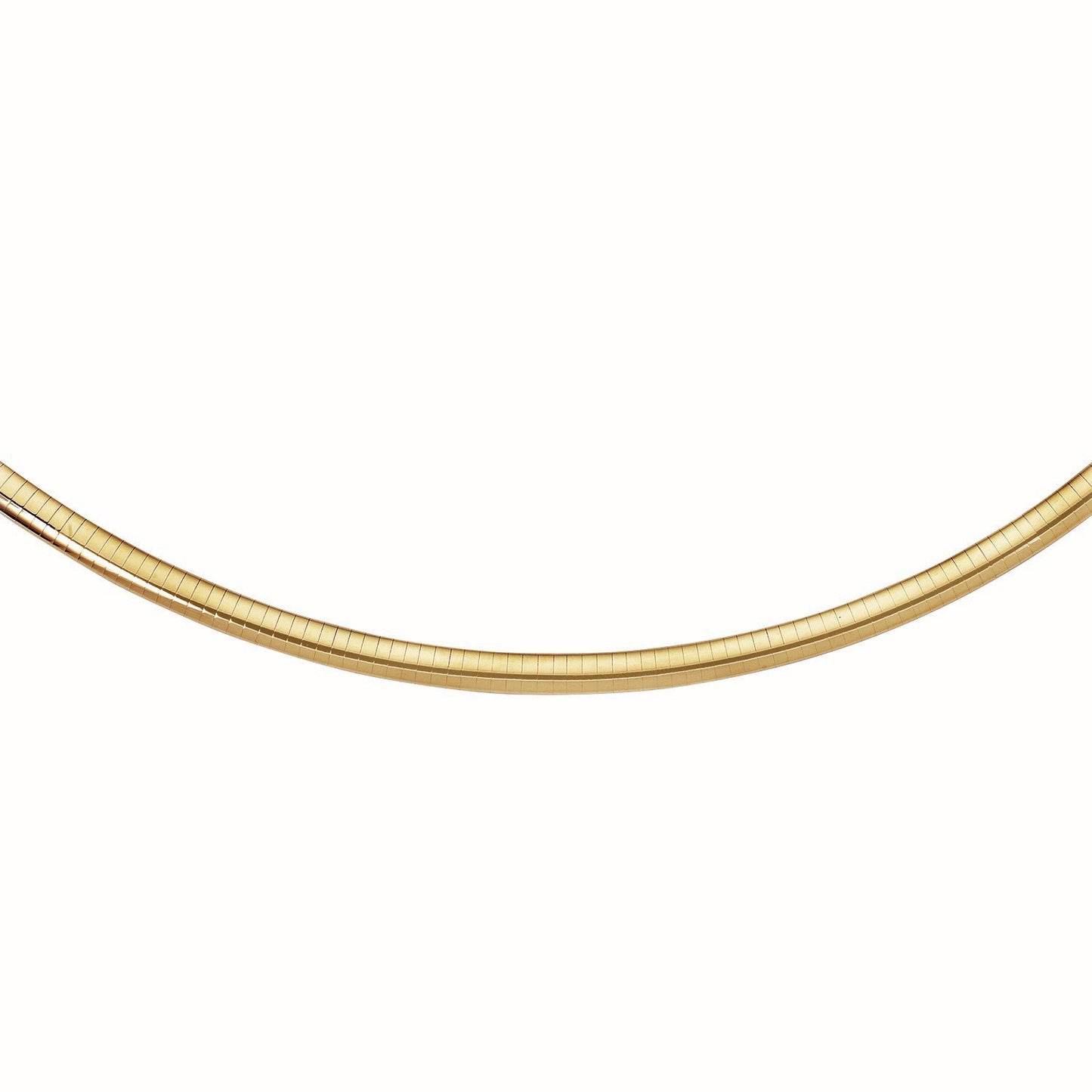 Cadena Clásica Omega de Oro Amarillo de 14k - 6 mm