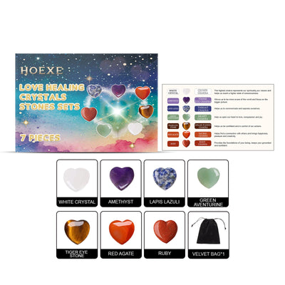 Love Crystal Healing Stone Set - Korvel