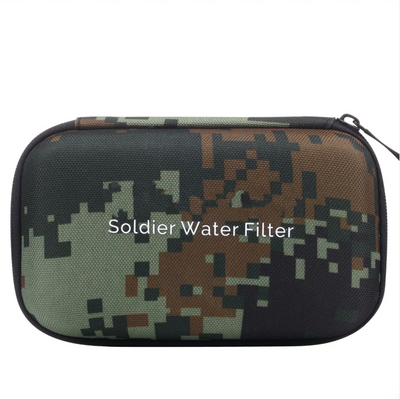 Outdoor water purifier, wilderness survival emergency rescue water filter, camping portable pump filter - Korvel