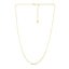 14k Yellow Gold Adjustable Popcorn Chain 1.3mm