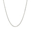 Cadena de Cable de Plata Esterlina Baño de Rodio - 1.4mm