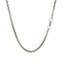 Cadena de Caja Redonda de 2.4mm en Oro Blanco de 14k