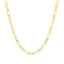 Cadena Figaro Sólida de Oro Amarillo de 14k de 2.8mm