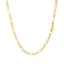 Cadena Figaro Sólida de Oro Amarillo de 14k de 2.8mm