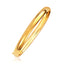 Bracelet jonc classique en or jaune 14 carats (6,0 mm)