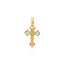 Colgante de Cruz de Oro Tri Color de 14k