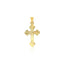 Colgante de Cruz de Oro Tri Color de 14k