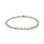 14k White Gold Heart Bracelet - 2.9mm