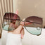 Lunettes de soleil surdimensionnées pour femmes de luxe - Accessoire de mode chic