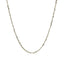 Collier en chaîne scintillante en argent sterling plaqué rhodium