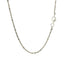 Collier en chaîne scintillante en argent sterling plaqué rhodium