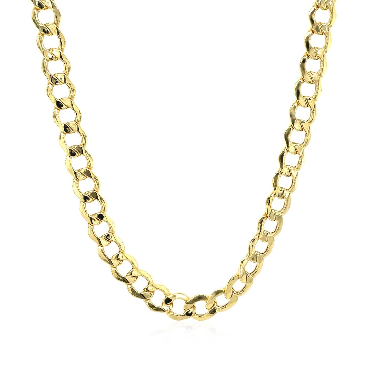 5.3mm 14k Yellow Gold Curb Chain Necklace