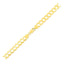 Pulsera de eslabones sólida de oro amarillo de 14k - 7.0mm de ancho