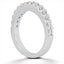 14k White Gold Shared Prong Diamond Wedding Ring Band