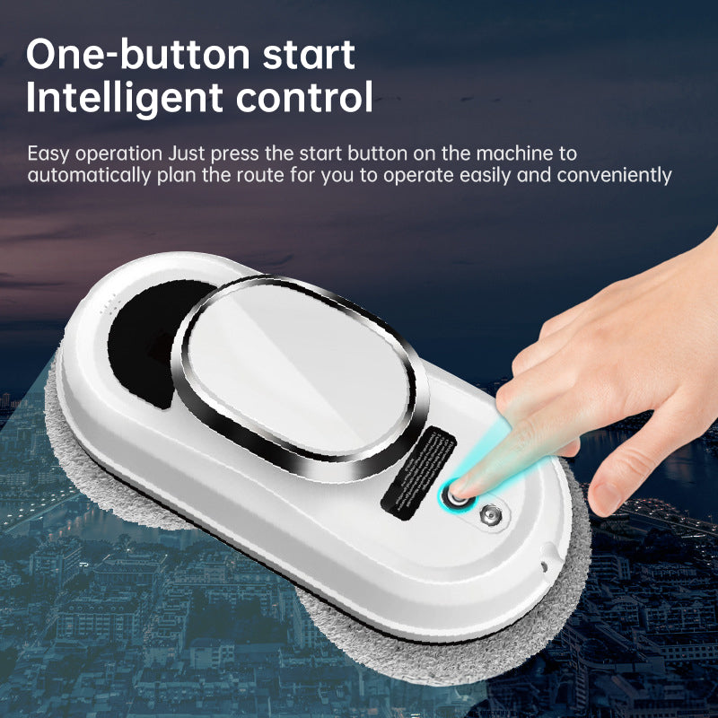 5600Pa Smart Window Cleaning Robot   Auto-Guided, Remote-Controlled Glass Cleaner for Home Use - Korvel
