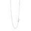 14k White Gold Adjustable Box Chain - 0.6mm