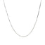 14k White Gold Adjustable Box Chain - 0.6mm